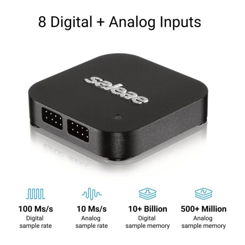 Logic 8 (Black) - Saleae 8-Channel Logic Analyzer, 24MHz