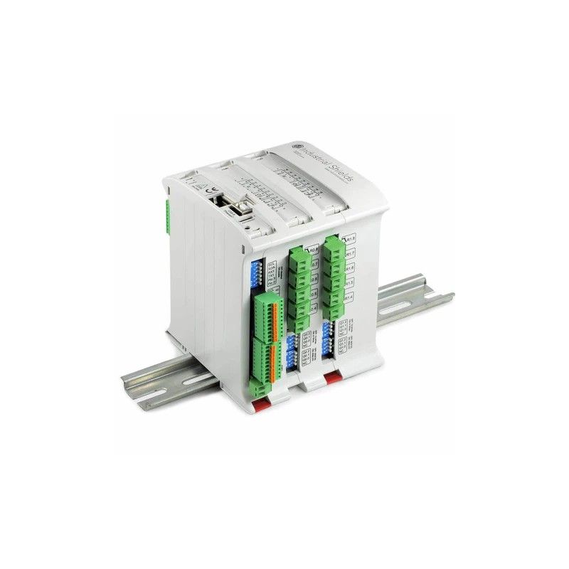IS.MDuino.38AR PLUS Arduino Ethernet PLC 38 I/Os Relay Analog Digital RS232 RS485 RTC µSD DIN Mount