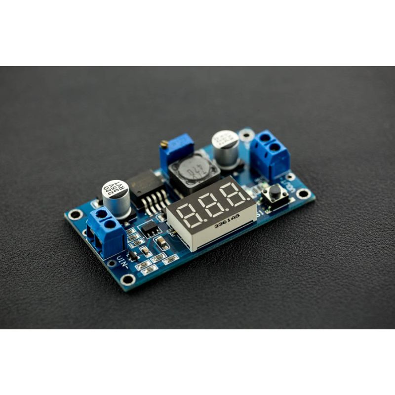 DFR0379 20W Adjustable DC-DC Buck Converter with Digital Display