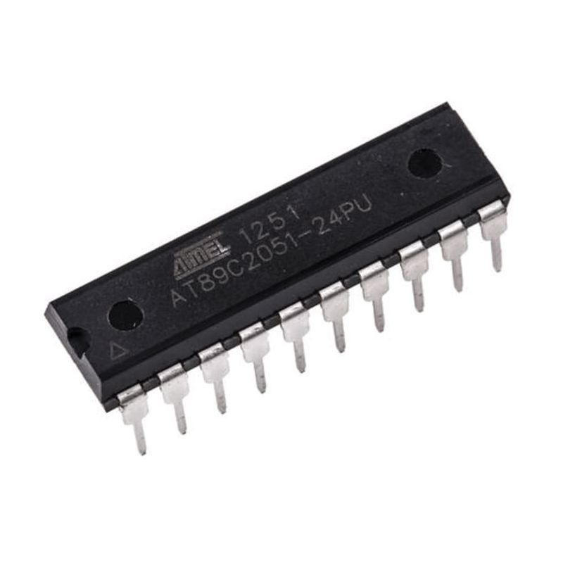 AT89C2051-24Pu, Microcontroller - 8-bit with 2K Bytes Flash, 24 MHz
