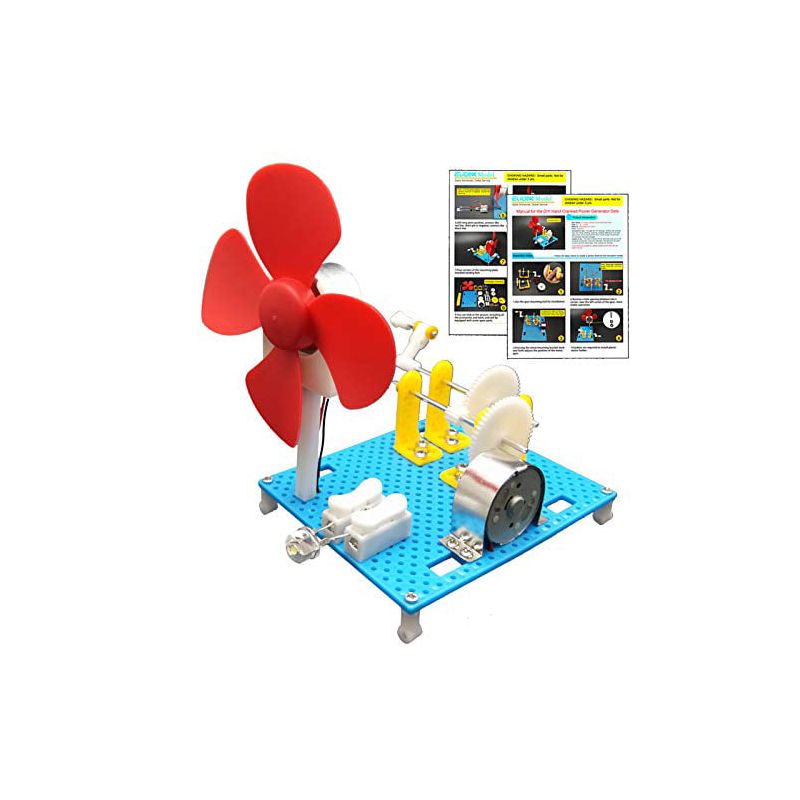 EUDAX Kid's Hand Cranked Power Generator Science Kit