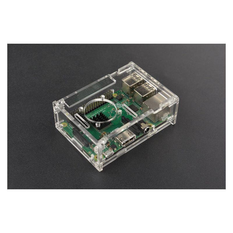 Transparent Acrylic Case for Raspberry Pi 3 & 4,Clear Protective Enclosure