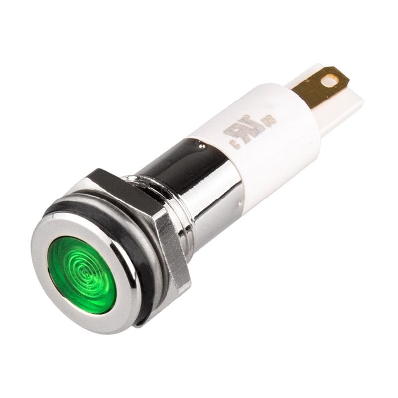 Indicator Light, 10mm Green, 24V LED
