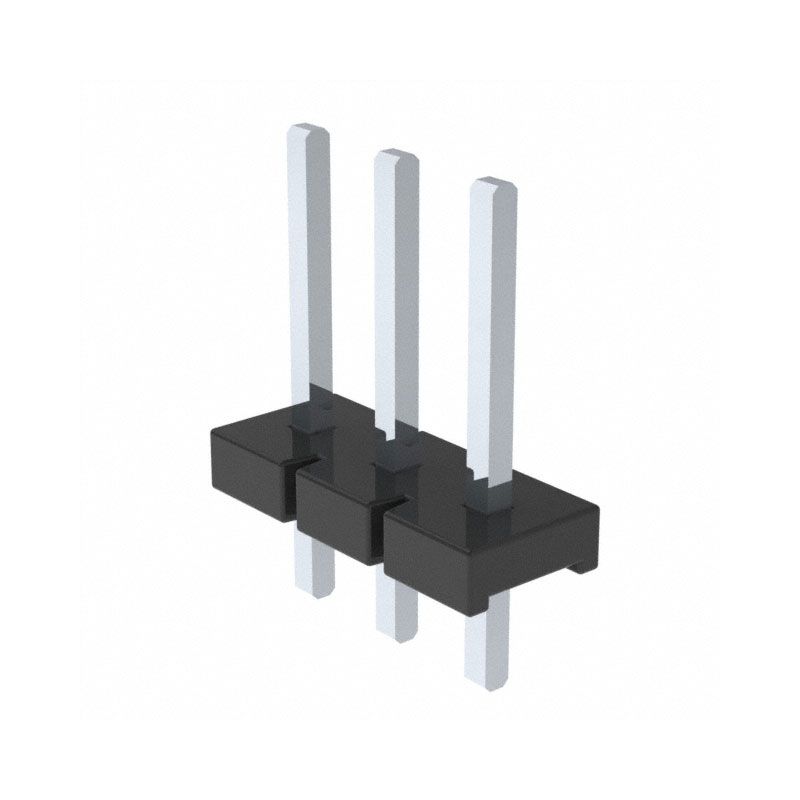 HPM-03-01-T-S,Male Header Connector, 2.54mm Pitch, Through-Hole,3-Pin