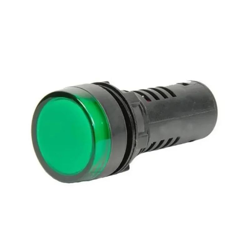 AD16-16C, Green Signal Lamp, 16mm LED Indicator - 24V DC