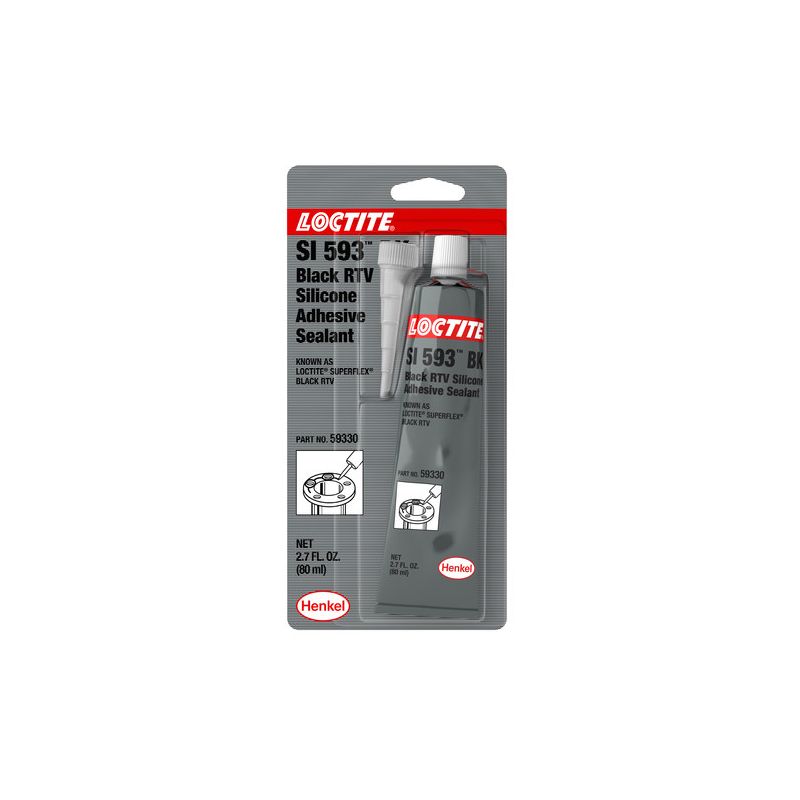 SI 593 Loctite Adhisive Silicone Black RTV Replacement BOSSIL BLACK RTV 80 ML