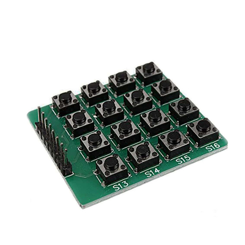 4x4 16-Key Matrix Keypad Module - Tactile Push Button Board