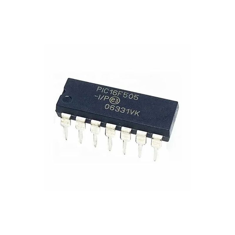 PIC16F505-I/P, 8-Bit Microcontroller, DIP-14