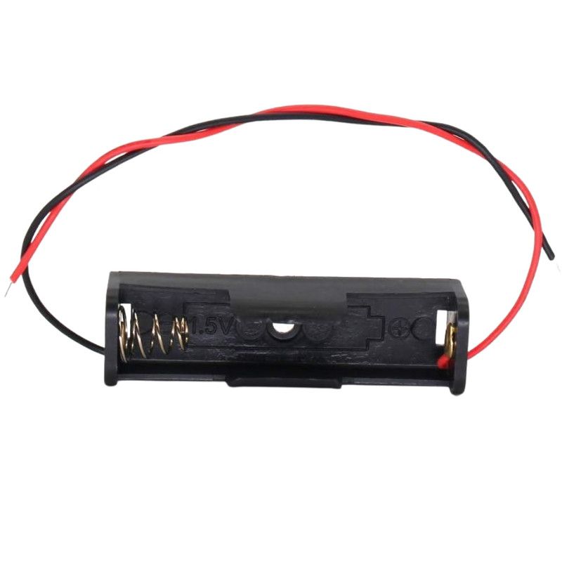 1-Way AA Battery Holder with Wire Leads – 1.5V Output