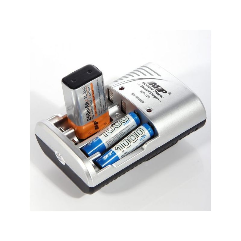 MP-709,Universal Battery Charger,AA, AAA,9V