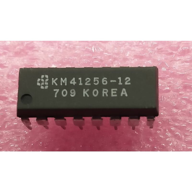 KM41256-12, 256Kbit (256K x 1) NMOS Dynamic RAM, DIP-16