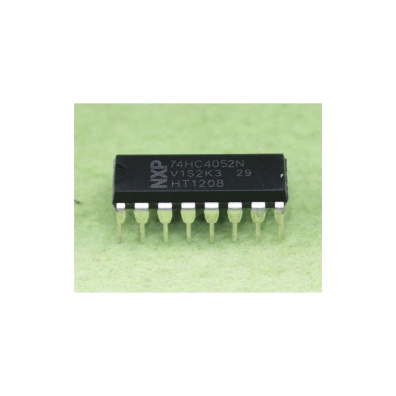 74HC4052N, Dual 4-Channel Analog Multiplexer/Demultiplexer, DIP-16