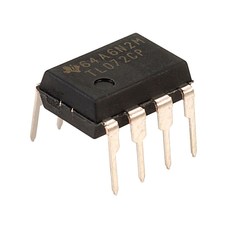 TL072CP-DIP, Low Noise JFET Input Operational Amplifier - Dual, 36V Supply