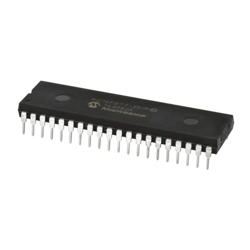 PIC16F877-20/P, 8-Bit CMOS FLASH Microcontroller, DIP-40,