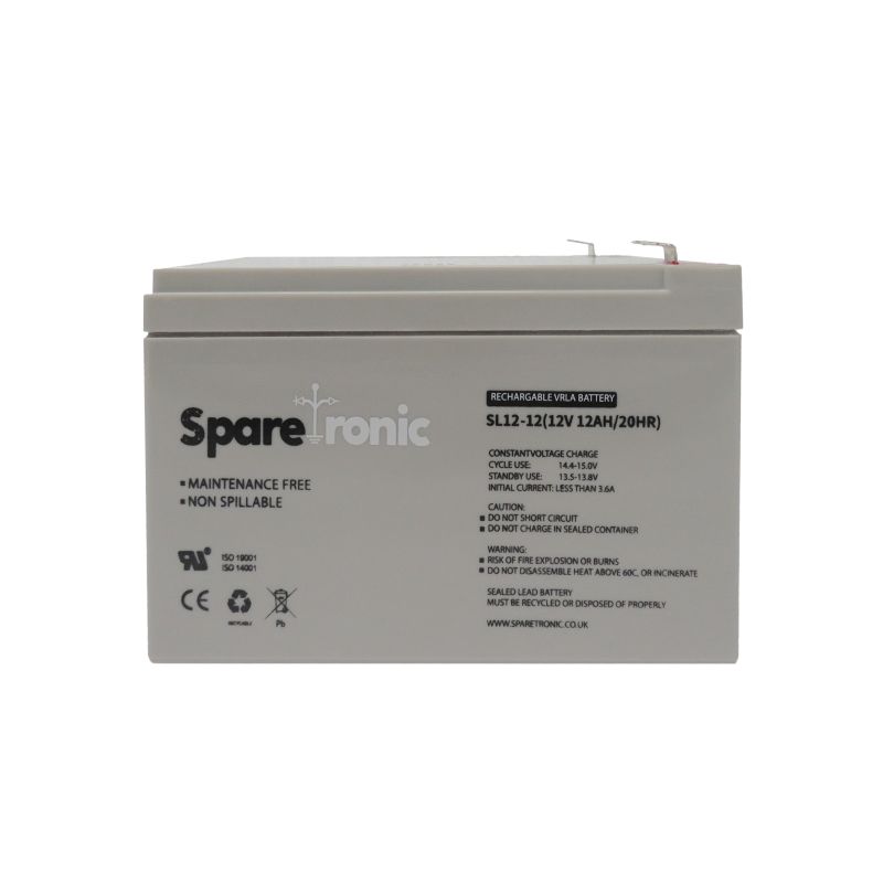 SL12-12 - Sparetronics, 12Ah, 12V, Lead-Acid Battery