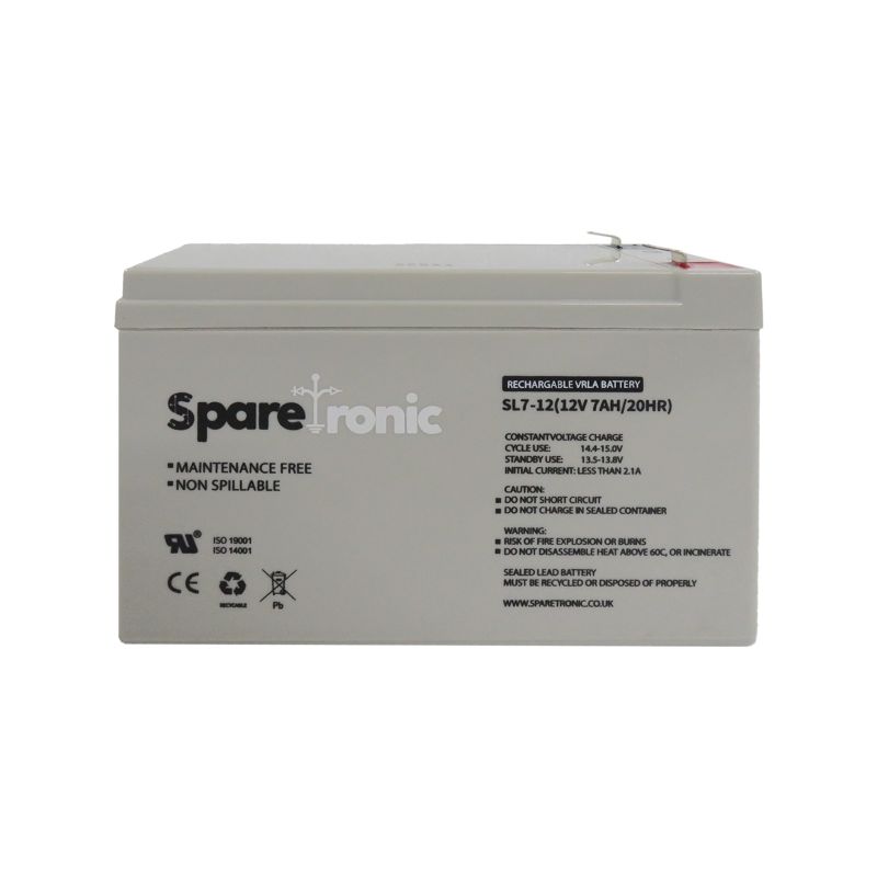 SL7-12 - Sparetronics, 7Ah, 12V, Lead-Acid Battery