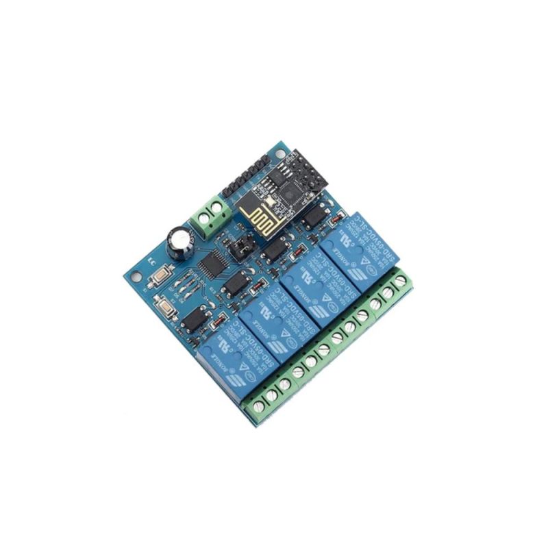 ESP8266 ,ESP-01 4-Channel Relay Module, 12V DC, WiFi Control