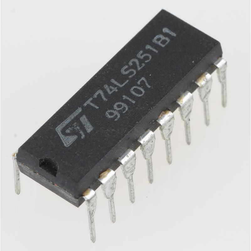 T74LS251B1, 8-Input Multiplexer, 3-State Output, DIP-16