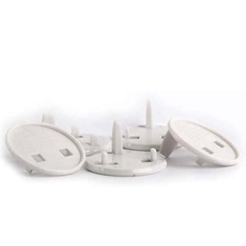 TSP-5894H,Safety Plug Round Key Childproof Electrical Outlet Covers, Pack of 6, White