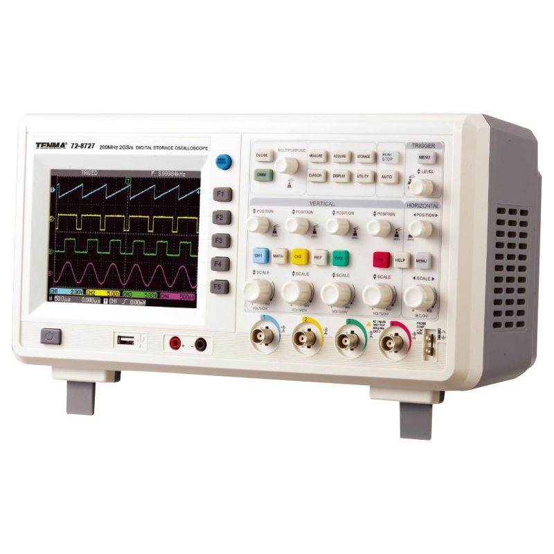 72-8727, Digital Storage Oscilloscope, 200 MHz Bandwidth, 4 Channels