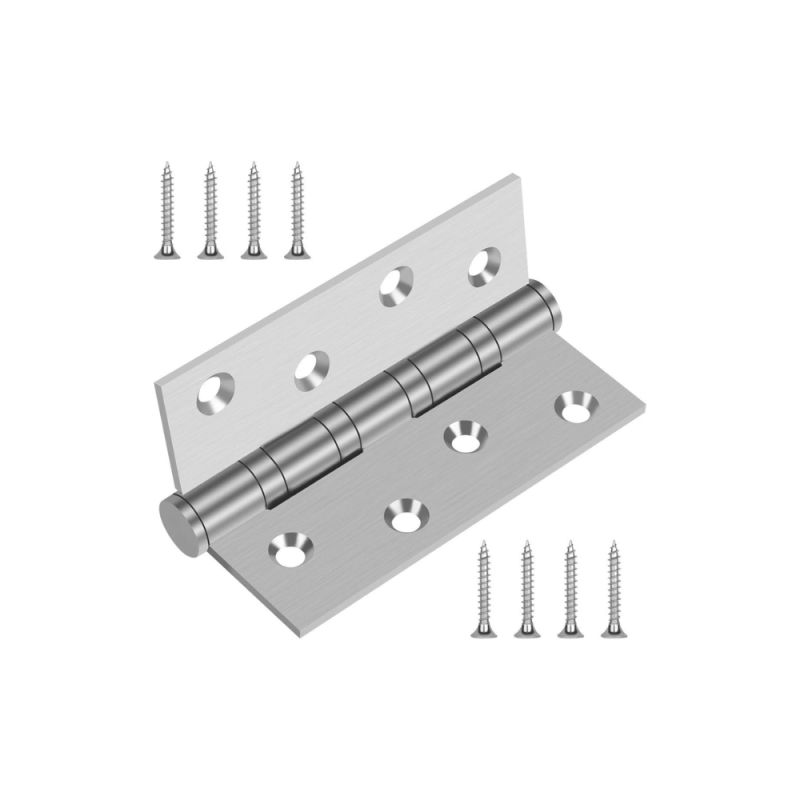 Stainless Steel Hinges,Silver,4"x3",2 Pack