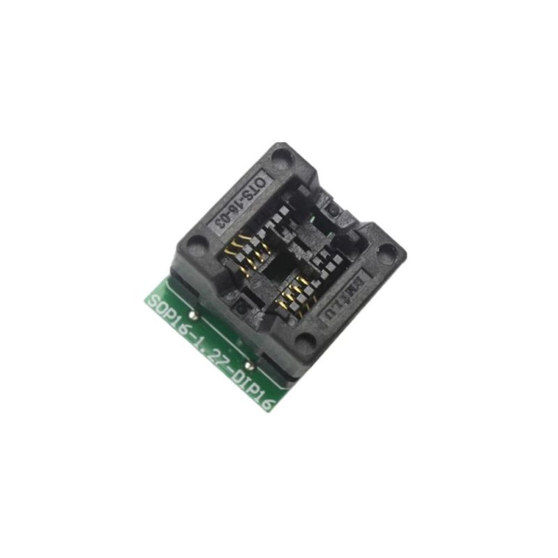OTS-16-03,Programmer Adapter, DIP16 IC Socket, Test Clip