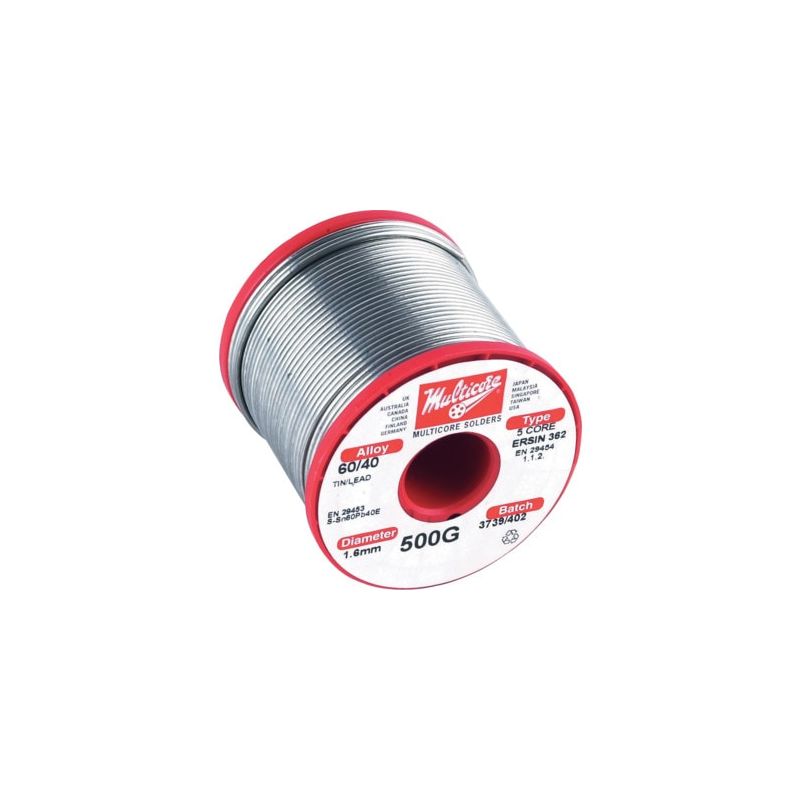 D622 500G REEL Solder Wire, 60/40, 0.71mm Diameter, 183Â°C to 183Â°C to 188Â°C, 500g
