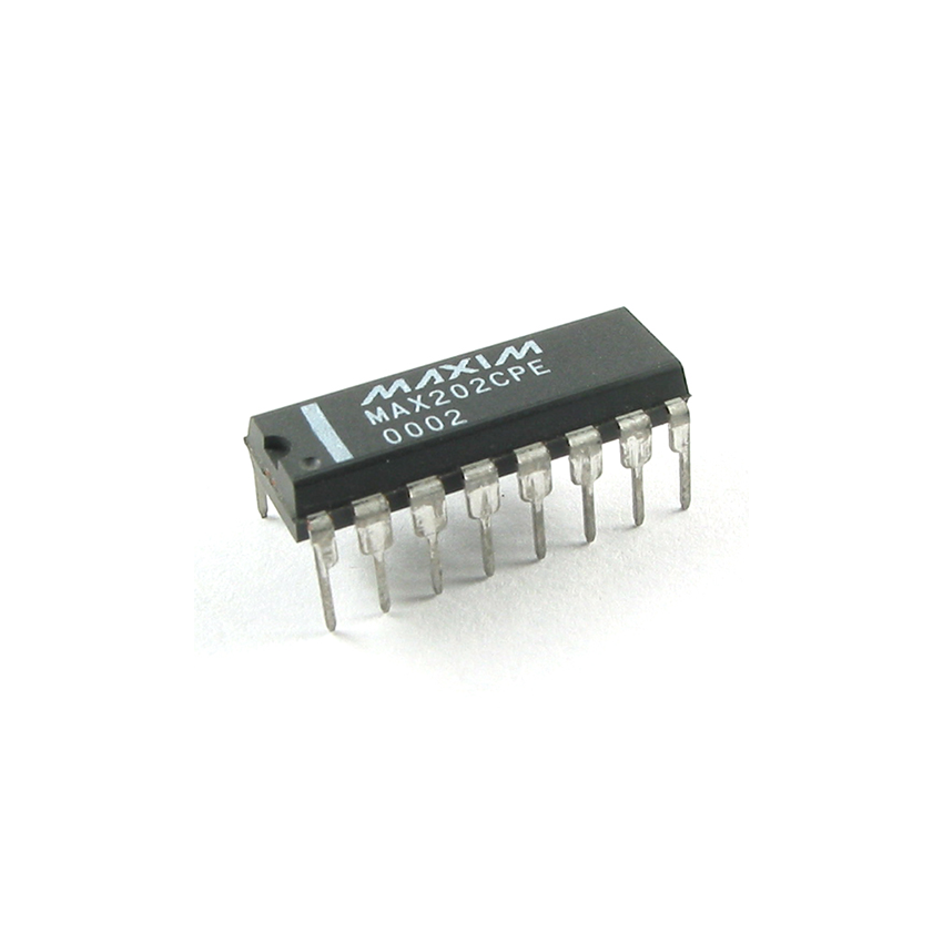 MAX202CPE, RS-232 Transceiver, 16-Pin DIP Package