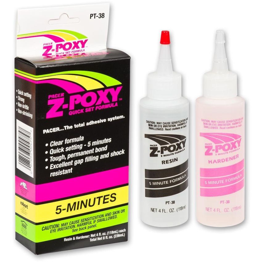 Zap 5 Minutes Z-Poxy 8 fl oz (236ml) PT-38