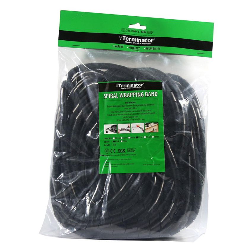TCWB 15 CABLE WRAP BLACK 15