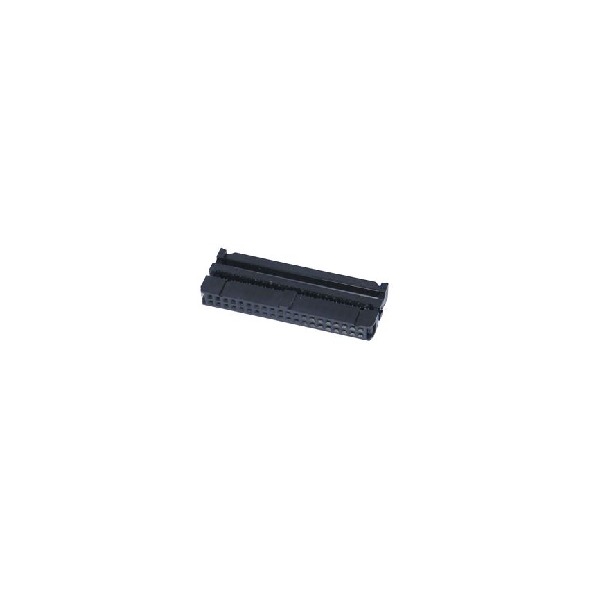 FC-40P, Flat Ribbon Cable Connector IDC Connector, 2.54mm Pitch,Dual Row, Black