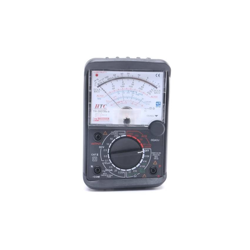 YX-360TRE-B ,Analog Multimeter with Mirror Scale – AC/DC Voltage, DC Current, Resistance, Continuity Test