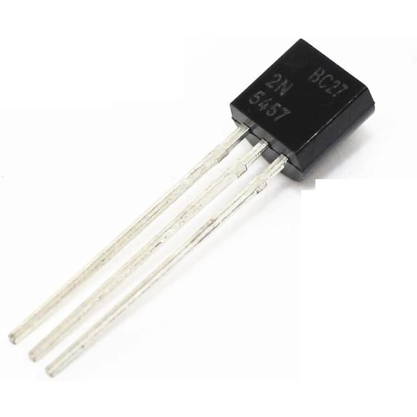 2N5457, N-Channel General Purpose Amplifier ,TO-92, 25V Drain-Gate Voltage, 10mA Forward Gate Current