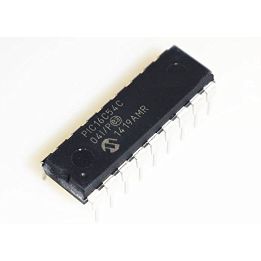 PIC16C54C-04/P Microcontroller, 8-Bit, 4 MHz Clock Frequency, 512 x 12-bit EPROM, DIP-18
