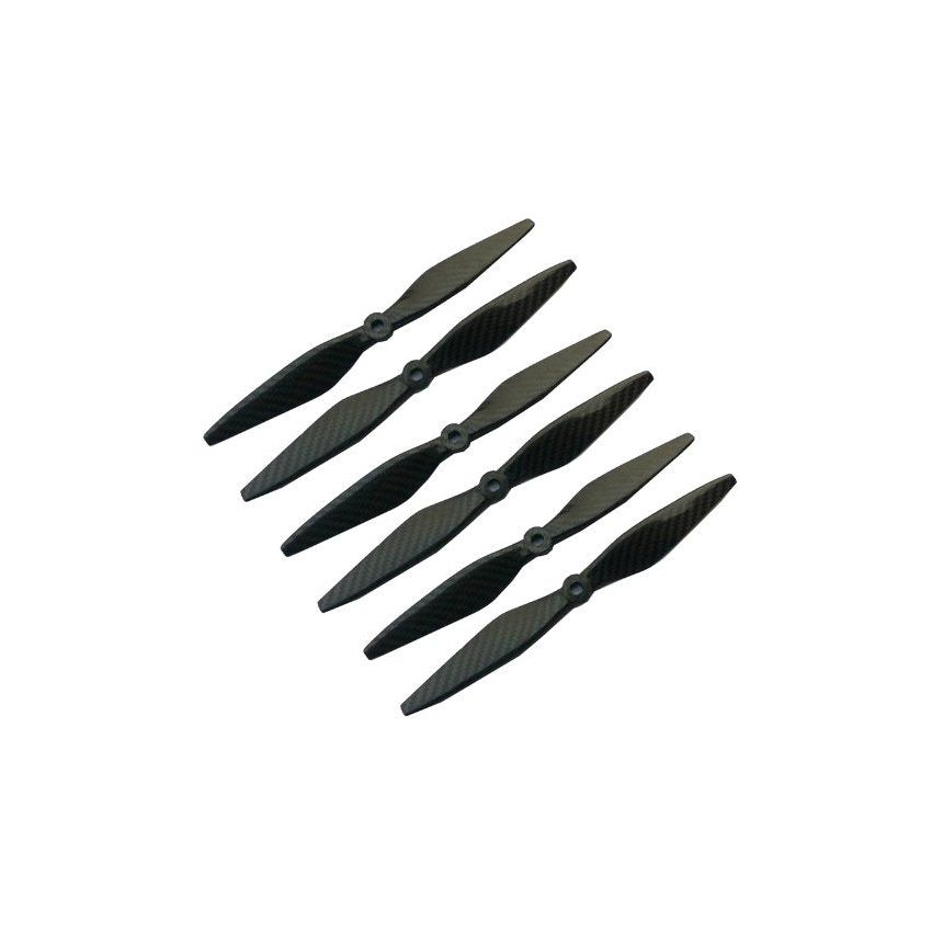 1038 Carbon Fiber Propeller Set (6 Pcs) – Compatible with DJI Flamewheel F550/F450, Balanced, Low Jello