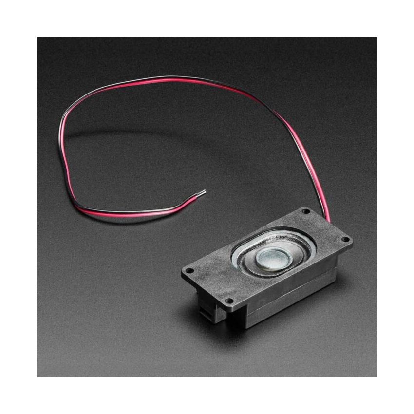 Mono Enclosed Speaker with Plain Wires - 3W 4 Ohm SKU: ADA4445
