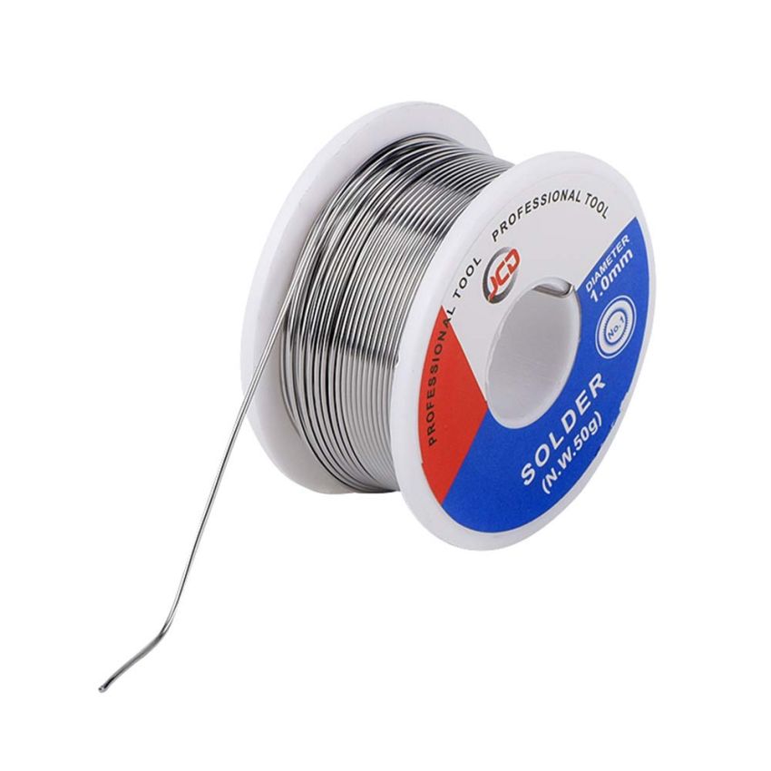WMORE Soldering Tin Wire 50g 1.2mm Rosin Core, Sn63-Pb37 Alloy, 1.8% Flux Content
