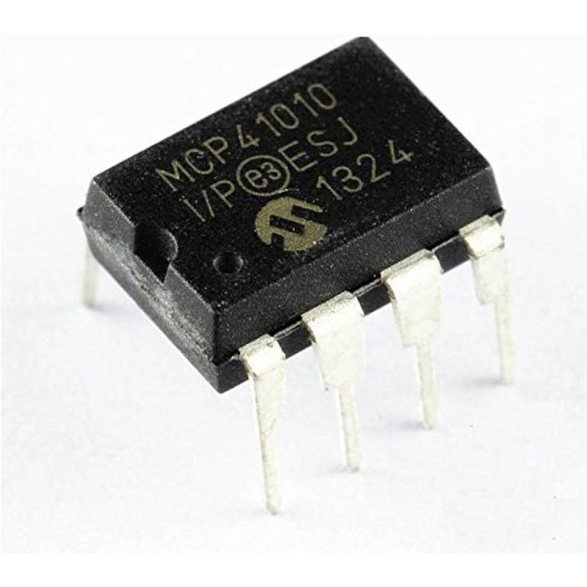 MCP41010-I/P DIP-8 ,Digital Potentiometer - 10 kΩ, Single Channel, SPI Interface