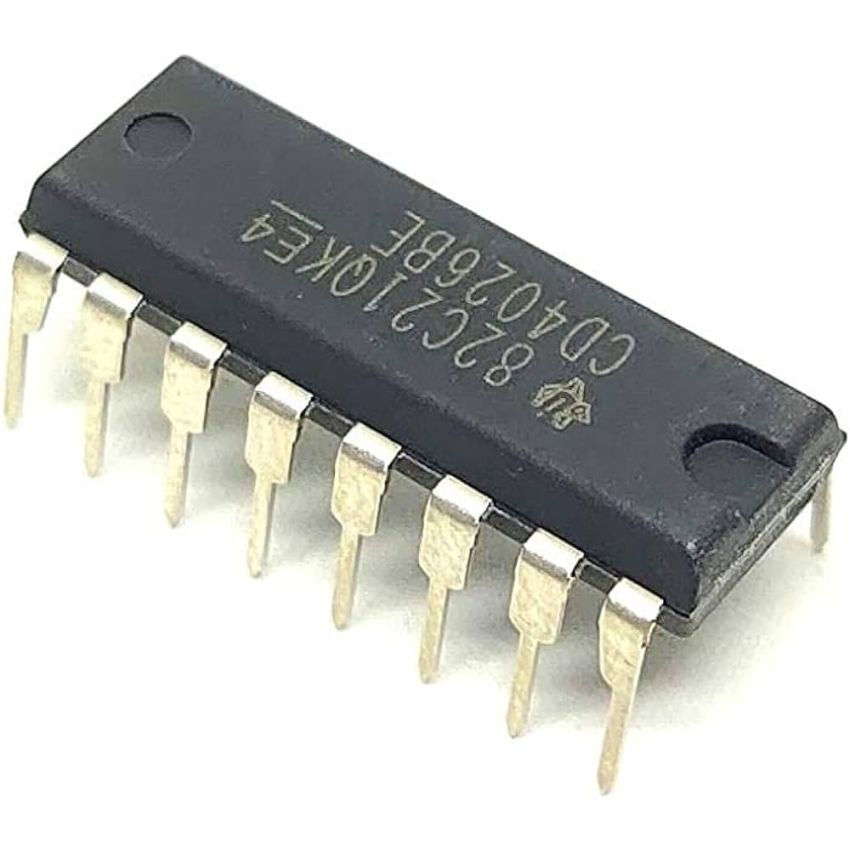 CD4026BE,Decade Counter with 7-Segment Display Driver,DIP-16