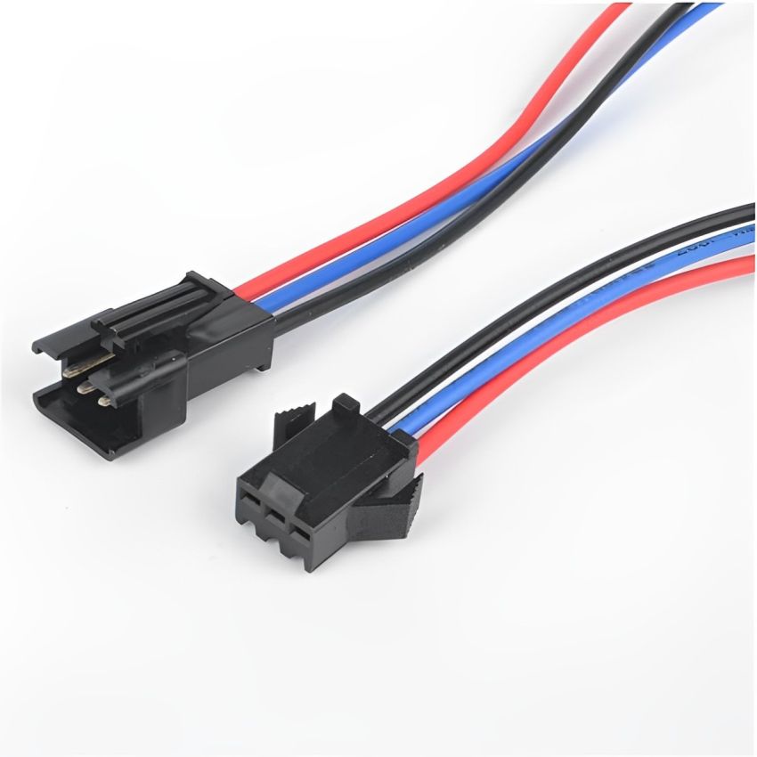 JST-SM,Connector Plug with Wire,M/F, 3-Pin