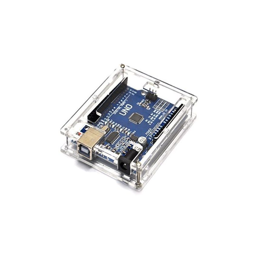 Acrylic Case for Arduino UNO with Screw – Durable Protection with Easy Assembly