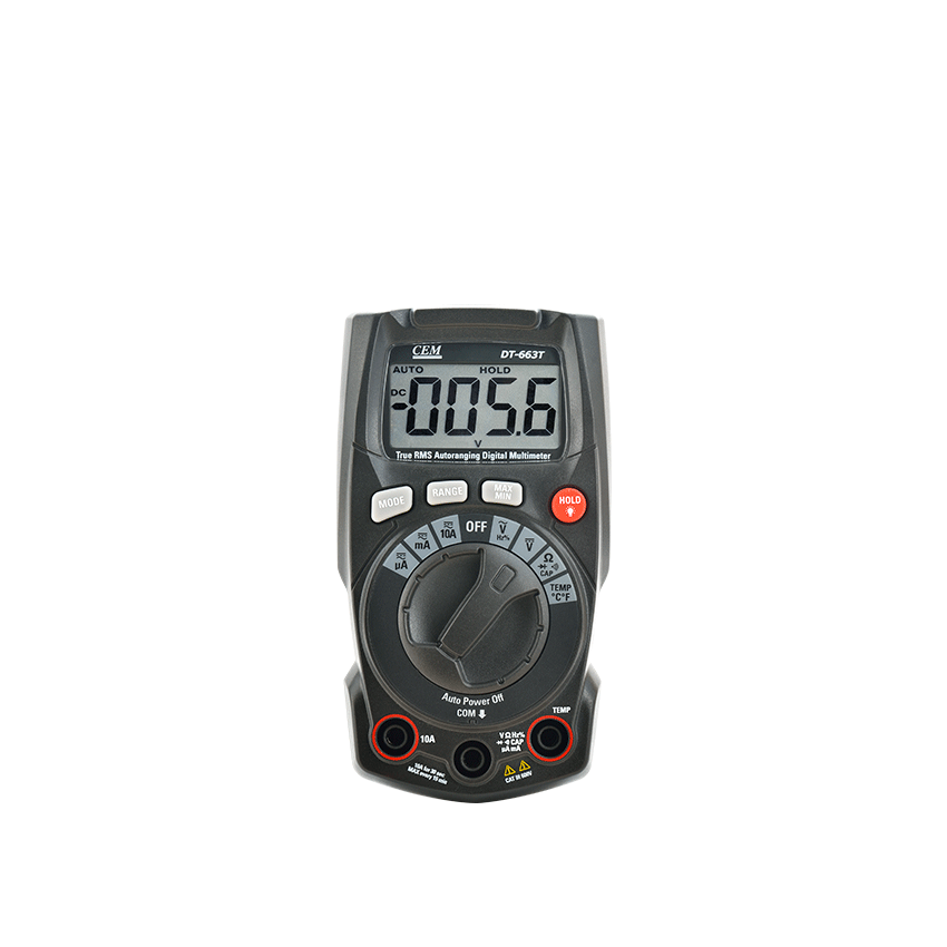 DT-662, Digital Multimeter, 6000 Counts, Auto-Ranging, True RMS