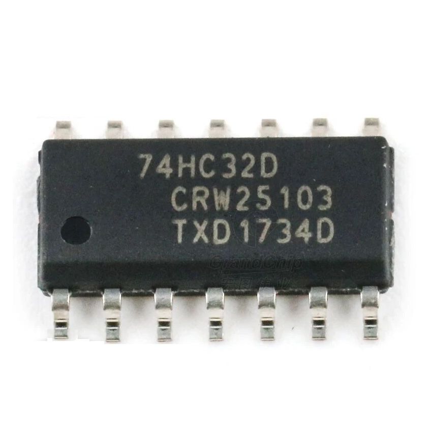 74HC32D - Quad 2-Input OR Gate, 6ns Propagation Delay, SOIC-14 Package