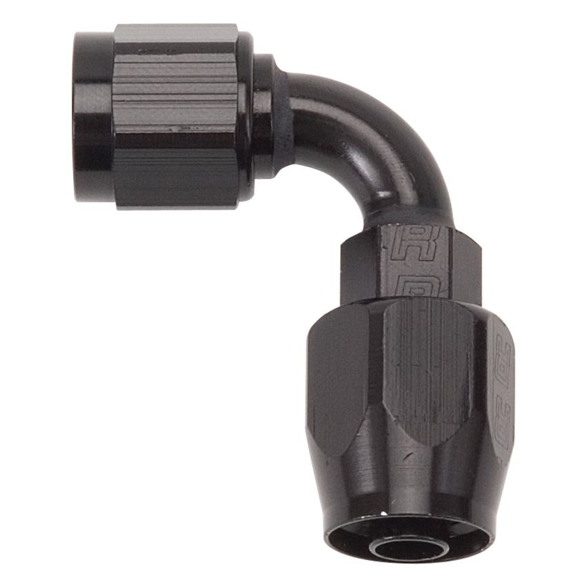 610185 Full Flow Swivel Hose End 90 DEG-10 AN All BLk Finish