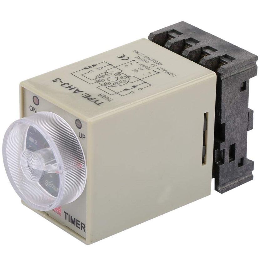AH3-2 ,30M ,110VAC Analog Timer – Multi-Range Time Delay Relay, DPDT Contacts
