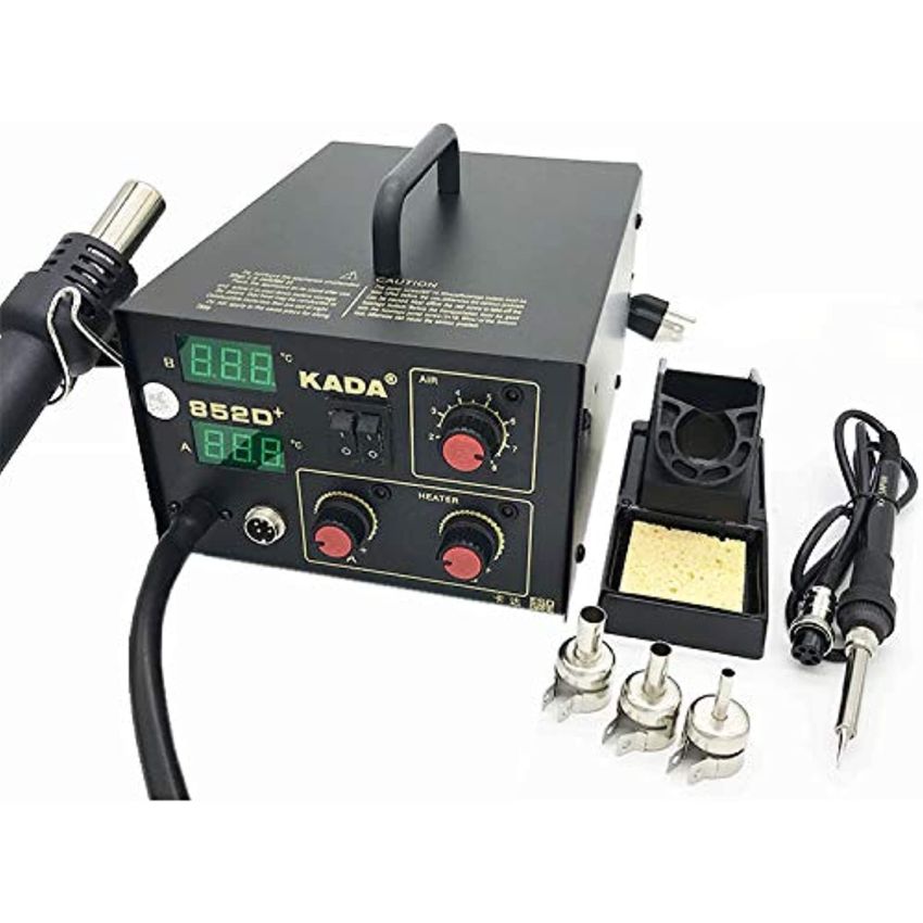 KADA 852D+ Brushless Fan Hot Air Gun Smd Rework Soldering Desoldering Station