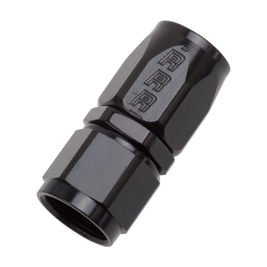 610035 Russlle Performance - 8AN Black Straight Full Flow Hose End