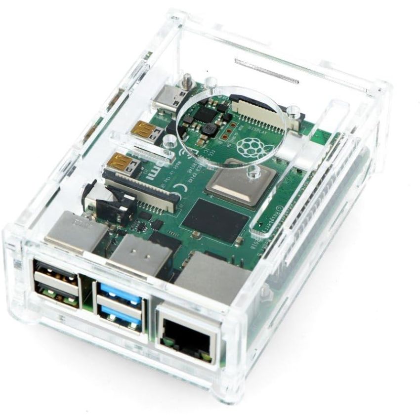 4B14 Acrylic Case – Transparent Enclosure for Raspberry Pi 4