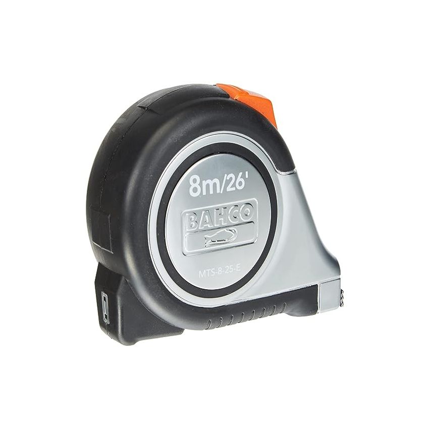 Tape measure 8m Bahco MTS825E Auto Tape 8m/26ftReversible Magnetic Tip