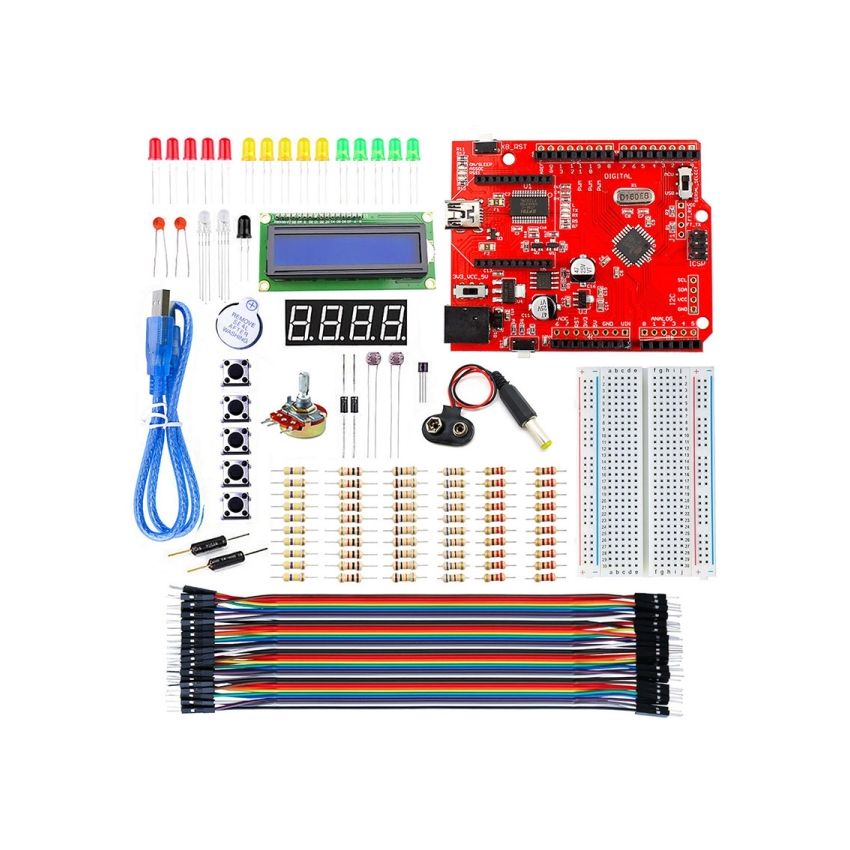 Biginner Elecrow Basic Kit for Arduino – Complete Learning Kit with Crowduino
